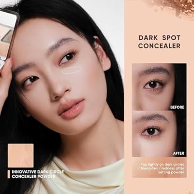 JUDYDOLL Highlight & Contour Palette, All-in-One Matte Highlighter Contour Compact,Natural Brightening Finish for Cool Fair & Olive Skin (05 Feather Glow Palette)
