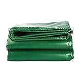  BXL Outdoor Multiuso Incatramata Telone Verde Impermeabile W/Bordi Rinforzati, Coperture Foglio Heavy-Duty a Terra per il Campeggio, Baldacchino Copertina, Barca,Mt 4X5
