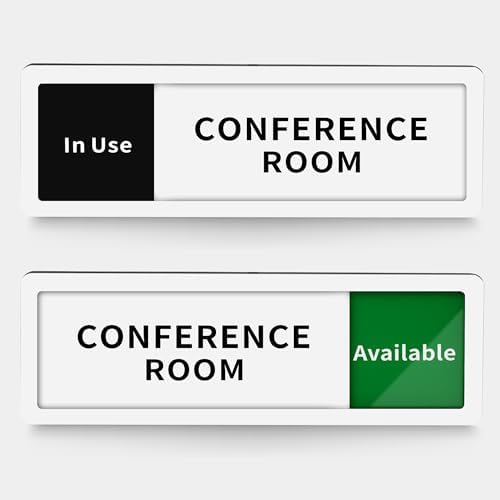 EliteSign Conference Room Door Sign with Slider, Do Not Disturb Privacy ...