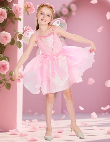 Disfraz completo de hada para niña 3-10 años miniatura 4