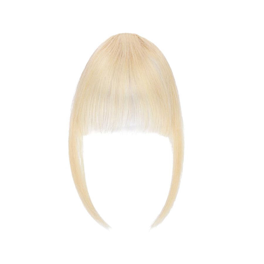 TESS 100% Real Human Hair Clip in Fringe Extensions Korean Kpop Popular Air Bangs