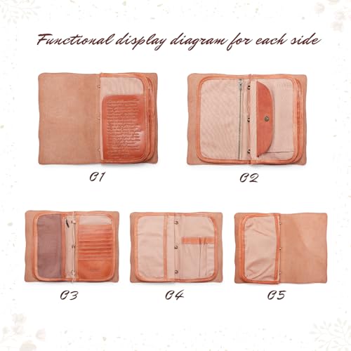 Image of OLD TREND Genuine Leather Nomad Organizer Travel Wallet | Women's Wallet Clutch Passport Holder