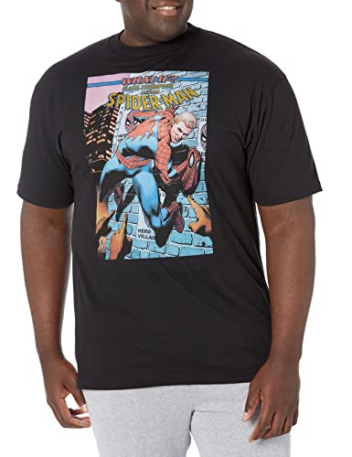 T-shirt Flash Thompson Spider-Man Marvel noir grande taille 3XL pour homme