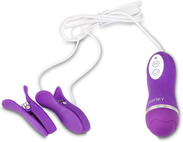 Miniatura 7 de Juego de pinzas vibratorias para pezones de pecho, juguete sexual, 10 modos, estimulador eléctrico para pezones, juguete sexual con control remoto