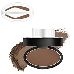 Waterproof Eyebrow Stamp Kit with Smudge-Proof Powder & Stencil,Eyebrow Seal Stamp Powder,Creates Natural Looking Brows for Makeup Beginners,for Flawless Eye Brows Make up,Easy to Color(Light Brown)