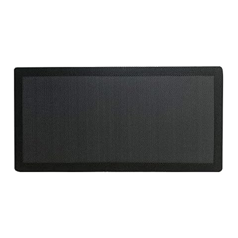 BesDirect 120 140mm PC Fan Dust Filter for Computer Cooler Fan, Magnetic Frame Computer Fan Grills Black Dust Mesh PC Cooler Filter Dustproof PVC Case Cover - Black (120x240mm) Cover