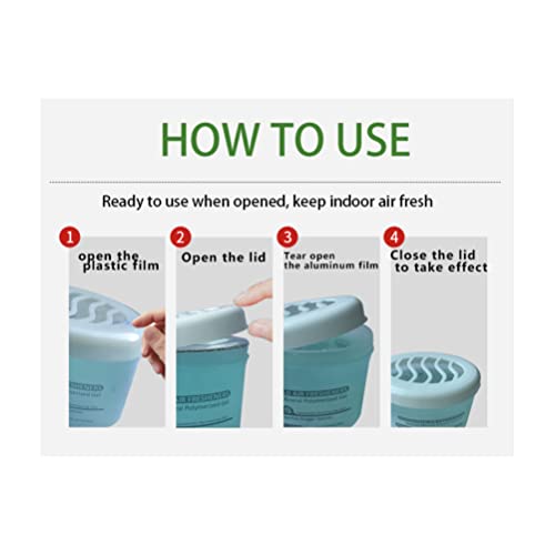 Image of Odor eliminator Gel,5.6 oz. |Pack of 2 |Natural mineral materials| 30 square meters deodorization lasts for 60 days|For Car,Bathroom,Pets