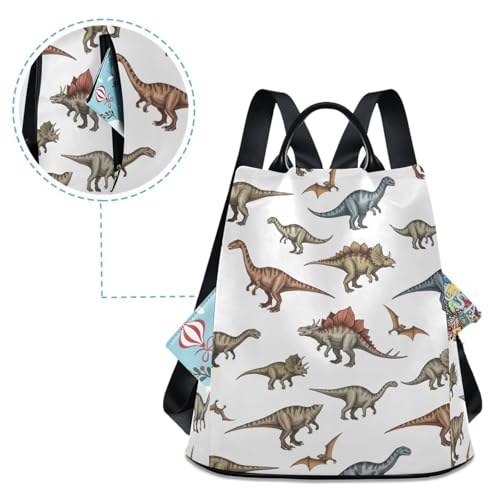 Sac à dos vintage contre le vol avec compartiments de rangement - 4