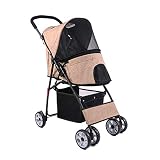 【TAMAÑO DEL COCHECITO PARA VIAJES DE PET】 - 77L x 43W x 92H (cm) / Dimensión plegada: 80L x 30W x 20H (cm) / Ancho del asiento: 54 x31cm Tabla de tallas visibles