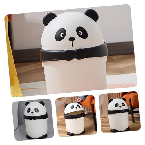 Caneca de basura estilo panda con tapa diseño cartoon pequeña miniatura 5