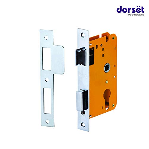 Image of Dorset Kaira Mortise Door Lock for Main Doors | 60 mm Key & Knob Cylinder Lock| Door Lock Handle Set for Home, 5 Year Warranty, Silver | HLKAIASC