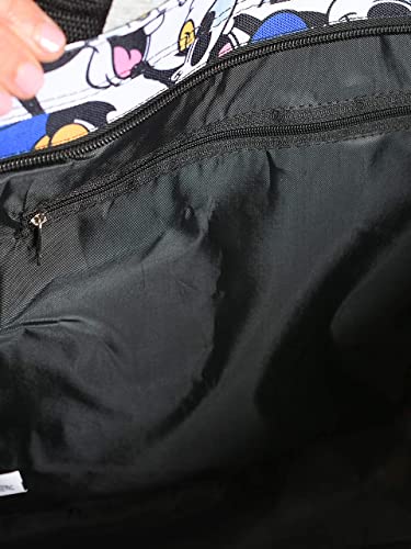 Disney Bolsa de viagem com zíper e estampa de ícone do Mickey e Minnie Mouse, Multicolorido.