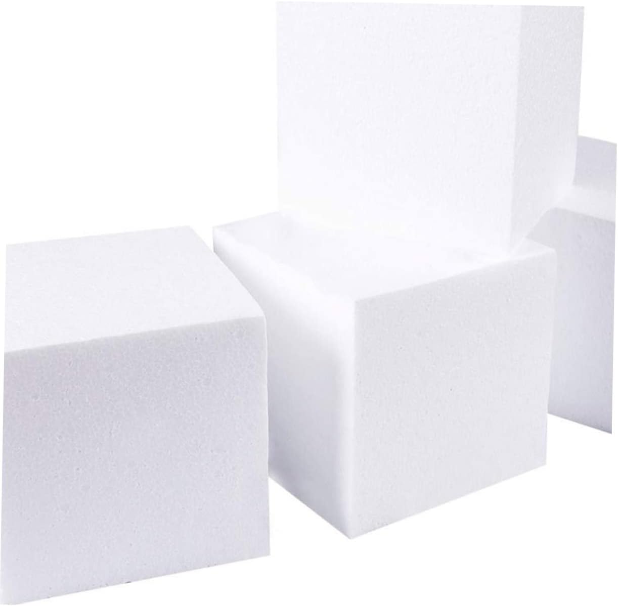 SEWACC 6pcs Foam Blocks for Cake Baking Cake Practice Tools Modeling DIY Arts and Crafts
