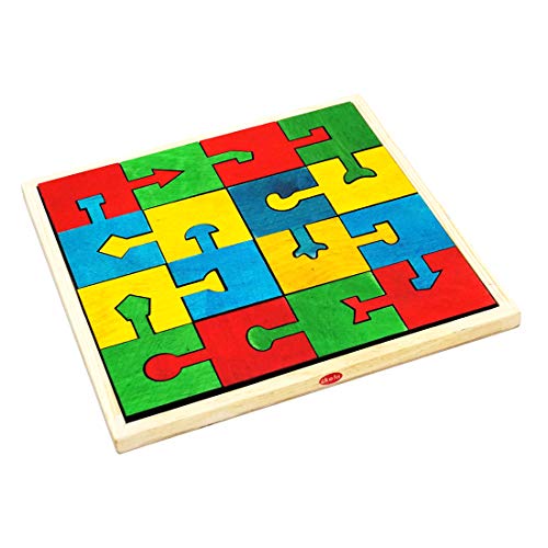Skola Toys Locking Blocks - Interlocking Jigsaw Puzzles
