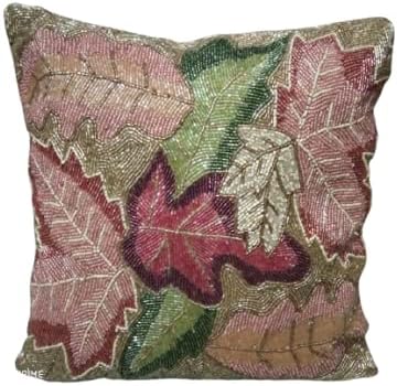 beaded fall pillows