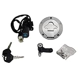 XDF Ignition Switch Gas Fuel Tank Cap Seat Lock Key Set Compatible For Yamaha YZF-R25/R3 2015-2019 For YZF R3 RH07 RH12