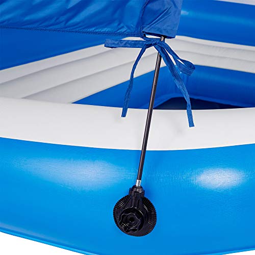 Bestway Tropical Breeze 6 Person Floating Island Lounge Raft Bundled W/ Repair Patch Kit #TOP6