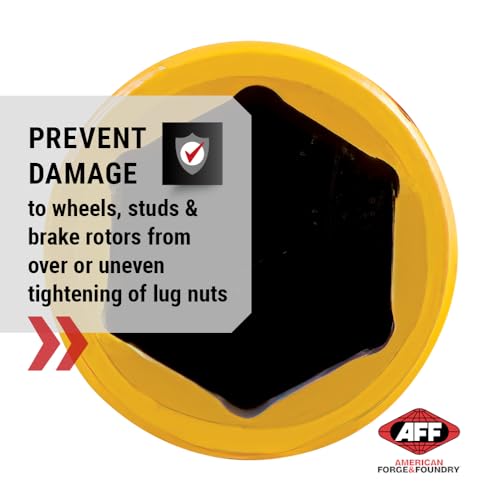 Image of AFF Torque Limited Socket, 1 /2 inch Drive, 19mm, 145 ft /lbs, Honey Yellow, 40214