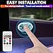 4Pcs LED Interior Car Lights Wireless with Remote, Portable USB Rechargeable Car Interior Led Night Light for Car Decor