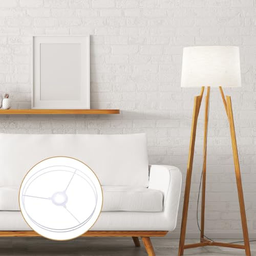 Capa de luz de teto, de metal para abajur, redondo, faça você mesmo, de tambor, moldura de teto, sup