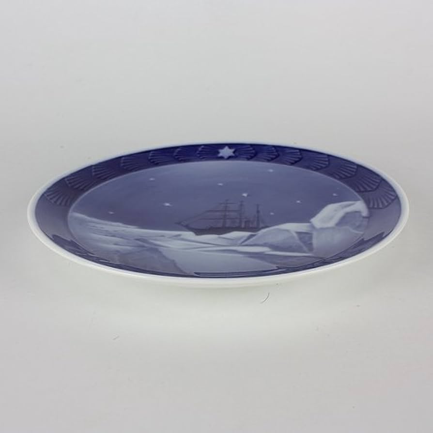 1939年ロイヤルコペンハーゲンイヤープレート流氷の海を航行する帆船