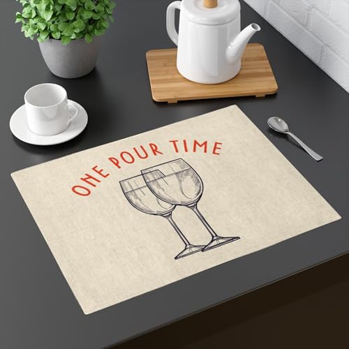 Sets de table en lin lavable grand format pour protéger et décorer votre table