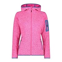 CMP - Dames Knit-Tech jas met vaste capuchon, anemoon-antraciet, 42