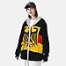 Germany Coat of Arms German Flag UPF 50+ Sun Protection Hoodies Long Sleeve Sun Shirt Full Zip Light Fishing Jackets