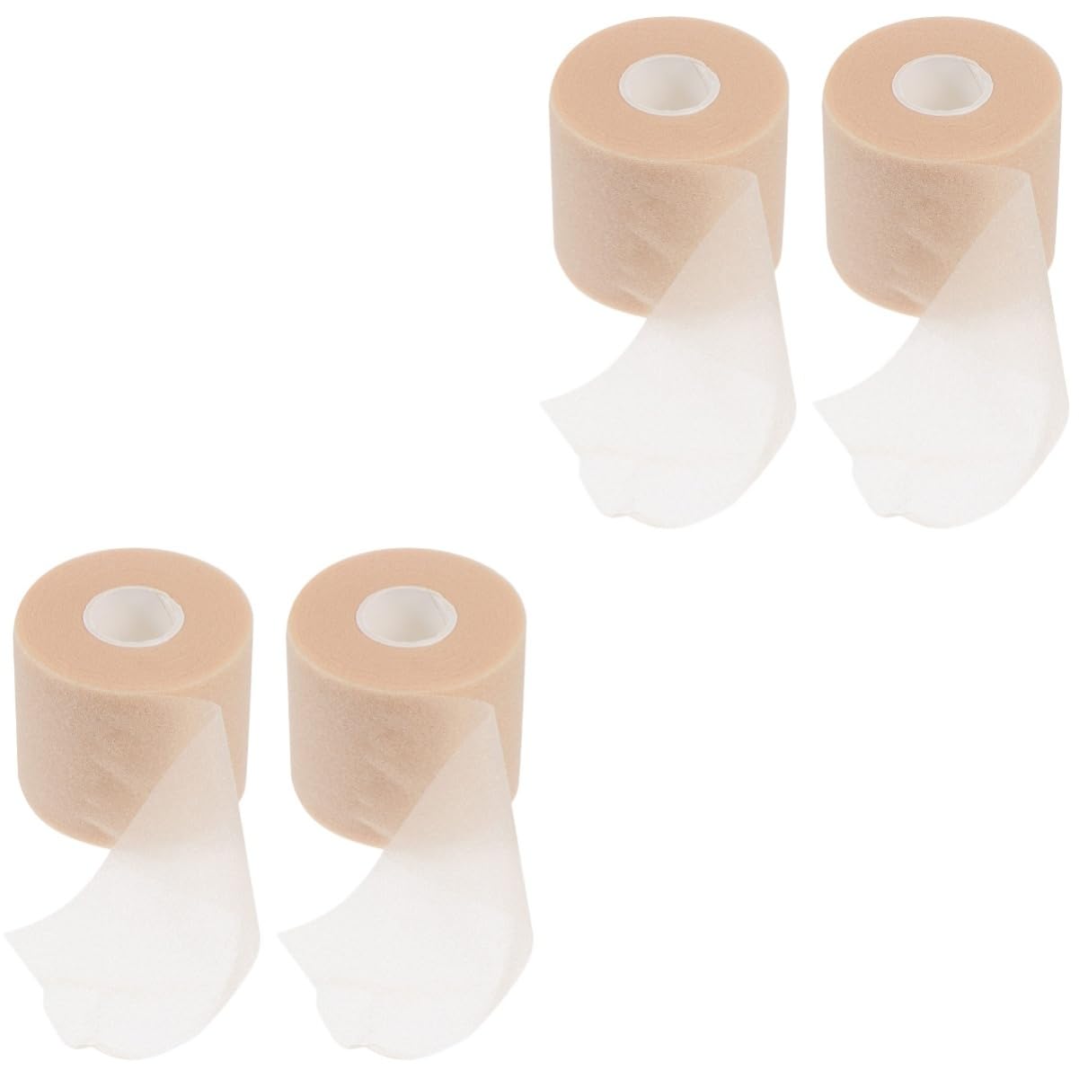 BCOATH 2sets Comfortable Sports Ankle Wrist Wrap Double Sided Foam Tape Gray Wide 2rolls*2