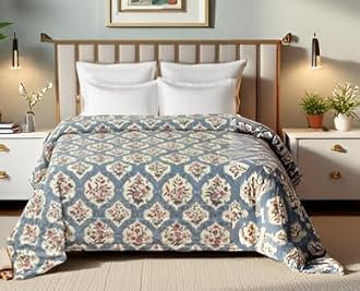 COZY FURNISH Cotton Dohar Double Bed Dohar 84X96 - Reversible Dohar for Double Bed - Cotton Double Size Dohar, multicolour