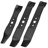 942-04125, 942-04124 Mulching Blades, 46 inch Deck Blade for Cub Cadet MTD Troy Bilt LT1045 LT1046 Replaces 942-0611A 742-04125 742-0644 759-04106 742-0612（3 Pack）