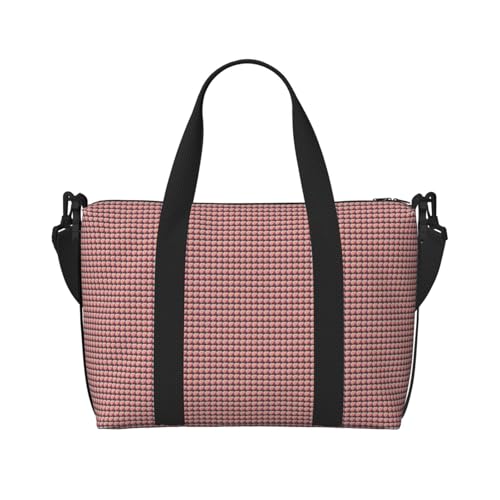 Sac de voyage polyvalent en toile pivoine aux finitions soignées
