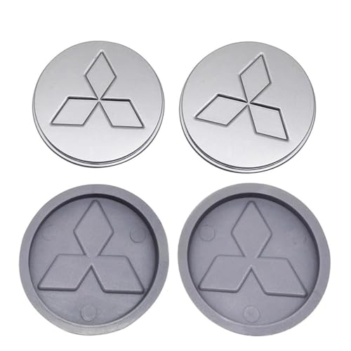 Enjoliveur de roue 54mm mitsubishi cache moyeu central de jante alu voiture | 4pcs