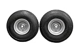 (Set of 2) 20x8.00-8 Tires & Wheels 4 Ply for Lawn & Garden Mower Turf Tires