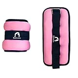 Bodylastics Ankle & Wrist Weights Pair 1kg each (1kg x 2pcs) for Legs & Arms, Neoprene Adjustable Strap for Men & Women, Soft & Durable for Fitness, Walking, Jogging, Aerobics, Gym & Strength Training