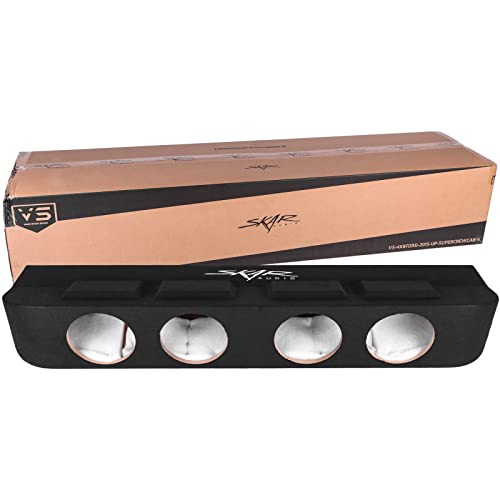 Skar Audio Quad 8" Ported Subwoofer Enclosure Compatible with 2015-2022 Ford F-150 SuperCrew Cab Trucks