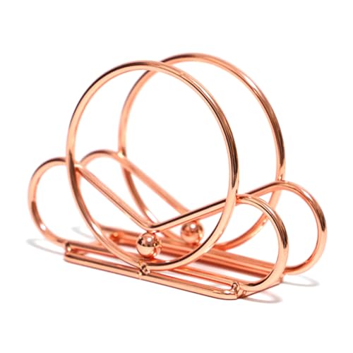 QuirkyLiving Nordic Upright Napkin Holder Upright Napkin Holder Circle Napkin Tabletop Tissue Dispenser for Kitchen Countertops Dining Table Rose Gold - Cosy Home Interiors QuirkyLiving Nordic Upright Napkin Holder Upright Napkin Holder Circle Napkin Tabletop Tissue Dispenser for Kitchen Countertops Dining Table Rose Gold - Image 4