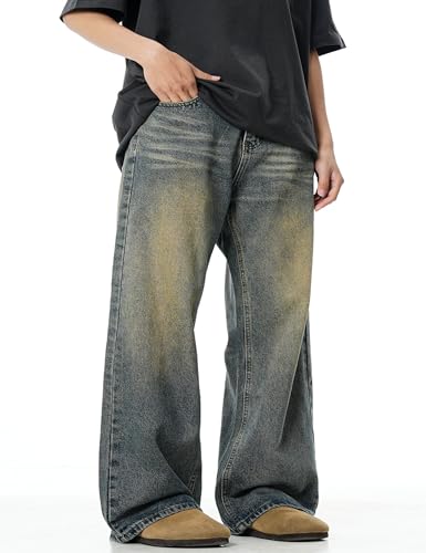 Mens Y2k Baggy Jeans Hip Hop Skater Jeans Vintage Jnco Jeans Loose Fit Denim Pants for Men3