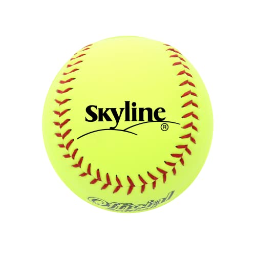 Skyline Sl-12 Softballs 6 Pack -12 Inch Softball Official Size And Weight Softball Game, Training Ball For Games, Batting, Fielding, Pitching Softball, Practice Softballs. #TOP2