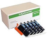 Inkjetcorner 5 CYAN Compatible Ink Pack for CLI-226C Canon iP4820 iP4920 MG5120 MG5220 MG5320 MG6120 MG6220 MG8120 MG8220 MX882 MX892 MX712