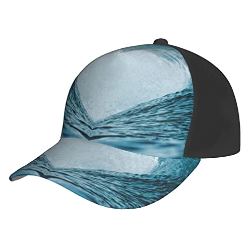 Casquette de soleil Ocean Wave noire idéale pour vos sorties et balades en plein air