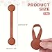 uxcell Hat Clip for Travel on Bags, Magnetic Holder Hands, Free Bag Backpack PU Fashionable Clip-Protect Hat from Falling for Hanging on Handbags Totes Luggage Purse, Brown