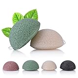 【𝐄𝐚𝐬𝐭𝐞𝐫 𝐏𝐫𝐨𝐦𝐨𝐭𝐢𝐨𝐧】 Konjac Sponge, Facial Sponges,100% Natural Sponge Hot Natural Konjac Konnyaku Fiber Face Wash Cleanse Sponge Puff Exfoliator Tools for All Type of Skin