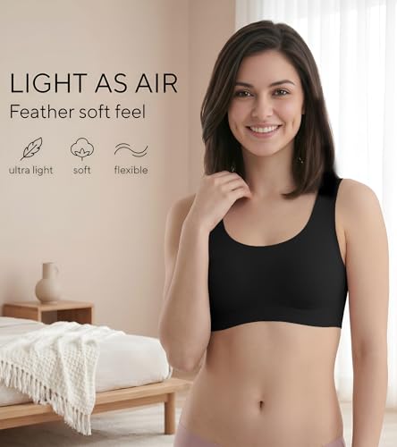 Image of Dimore Comfort Revolution Seamless Bra Easy lite Full-Coverage Wirefree Everyday Bra with CloudSoft Comfort with Removable Pad