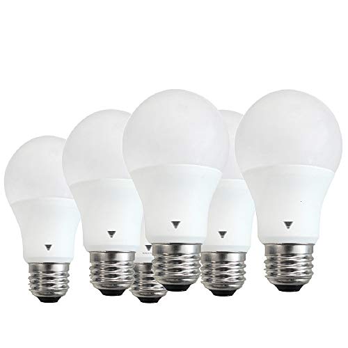 Triglow T95135-6 A19 LED 9-Watt (60-Watt Equivalent) Daylight (5000K) Light Bulb, 6 Pack