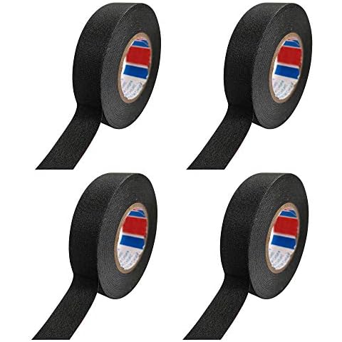 qipuneky 4pcs, Car Wiring Harness Tape, Multi-Function Tape, Used for Automotive Self-Adhesive Anti-Squeak (Black) Cover