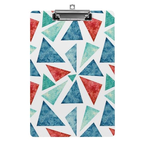 Planchette porte bloc A4 triangles rouge pour ne plus perdre vos documents