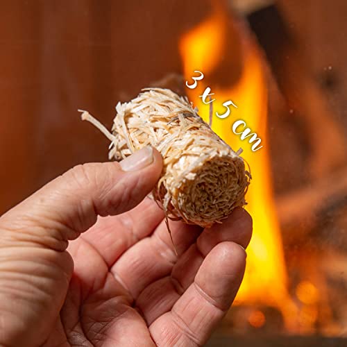 naturling Holzwolle Anzünder gewachst 2,5kg - ca. 200 Stück - natürlicher Bio Kaminanzünder und Grill mit Vorratsbeutel… - Image 4