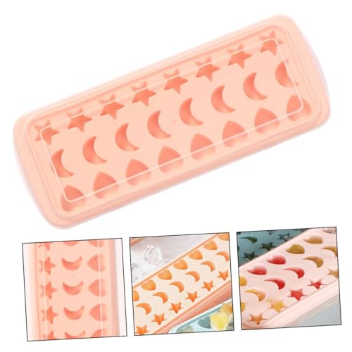 Molde de hielo silicona flexible 24 cavidades rosa miniatura 6