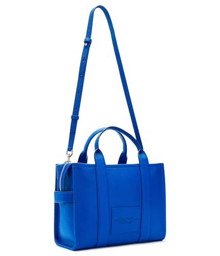 Image of Marc Jacobs Women's The Leather Medium Tote Bag, Cobalt, One Size